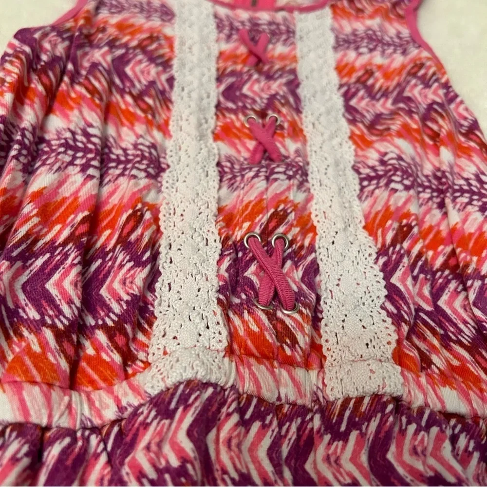 Size Small GIRLS Pink Romper with Pockets B3